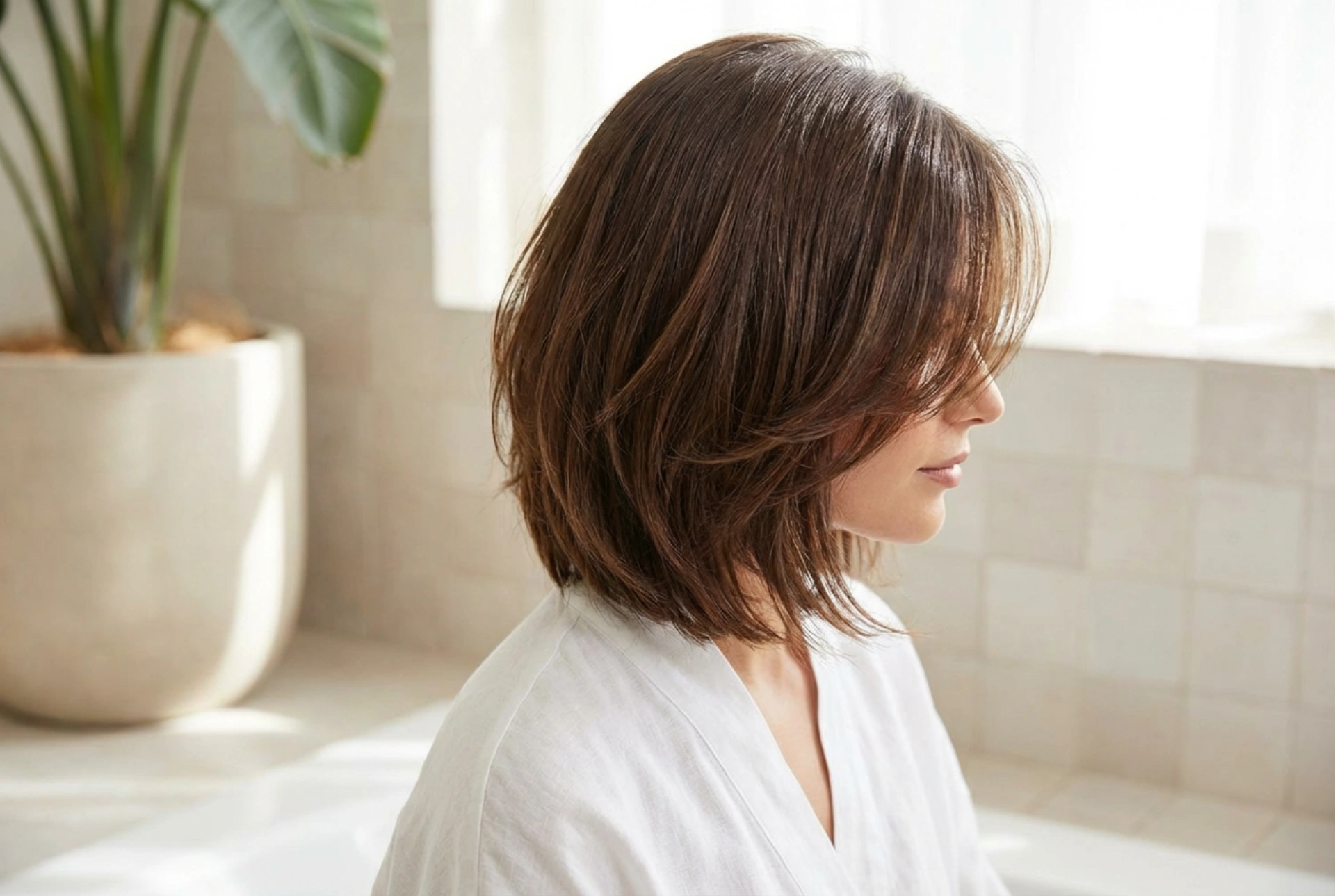 Haare vorne kürzer, hinten länger: Wie man diesen Schnitt stylt