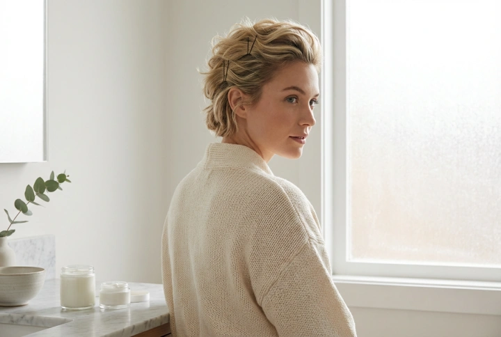 Frisuren für kurze Haare: schnelle Hochsteckfrisuren und Textur ohne Lockenstab