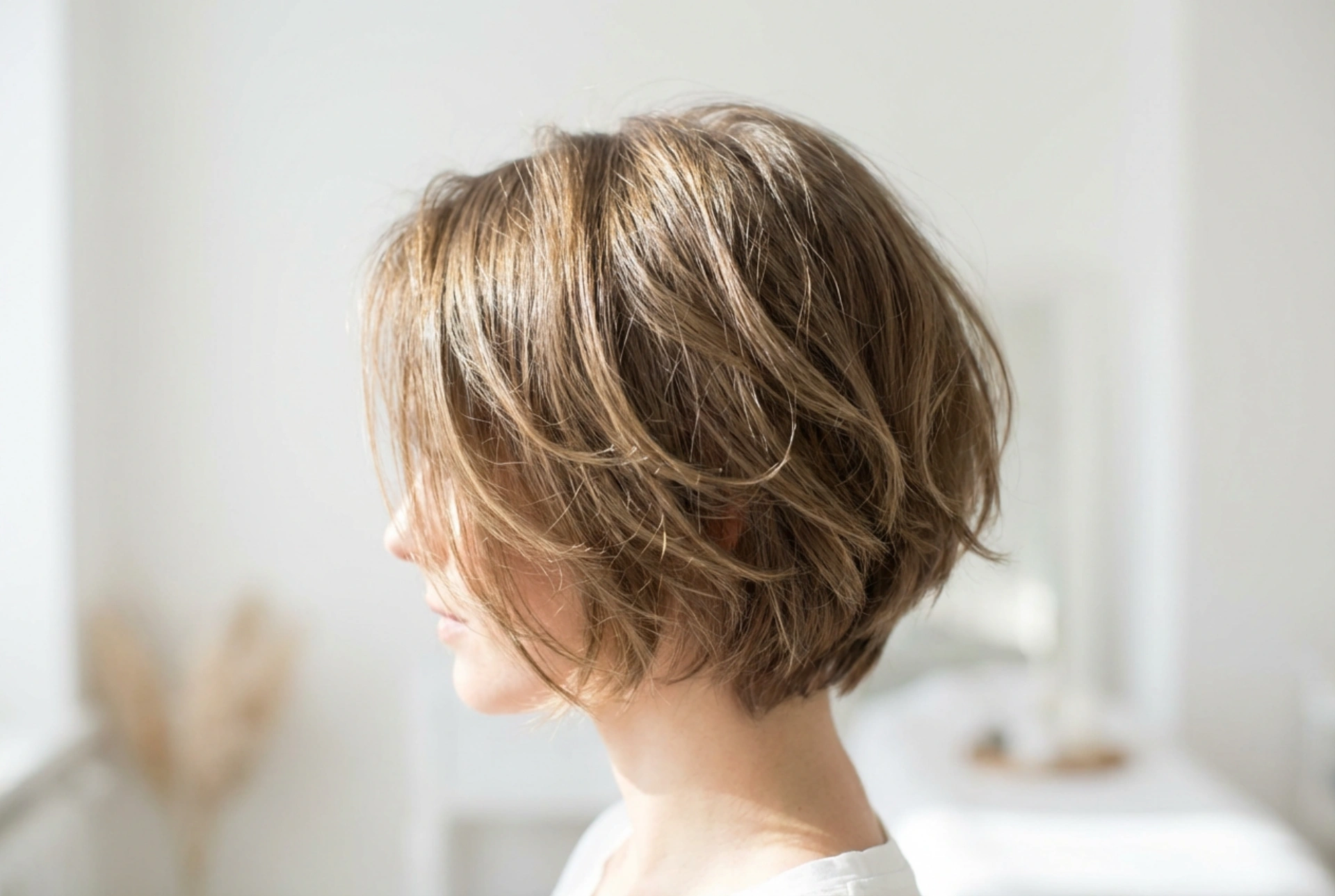 Gestufter, kurzer Bob: Styling für langanhaltendes Volumen