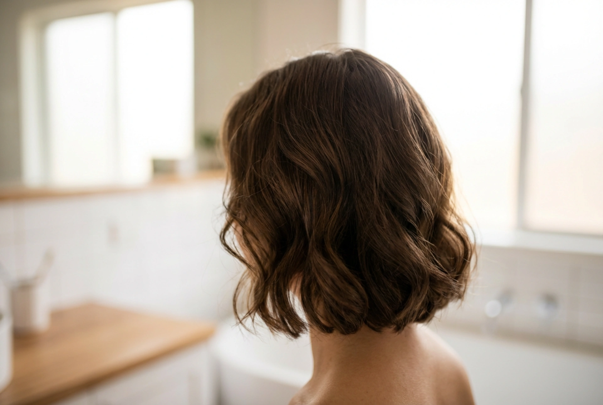 Elegante kurze Damenfrisuren: Wellen, Glättung und Textur