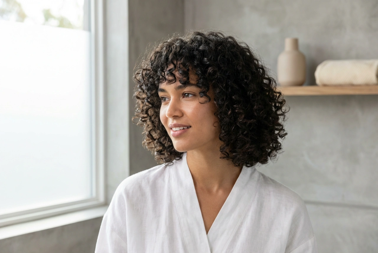 Bob-Haarschnitt für lockiges Haar: Lockendefinition und leichtes Volumen