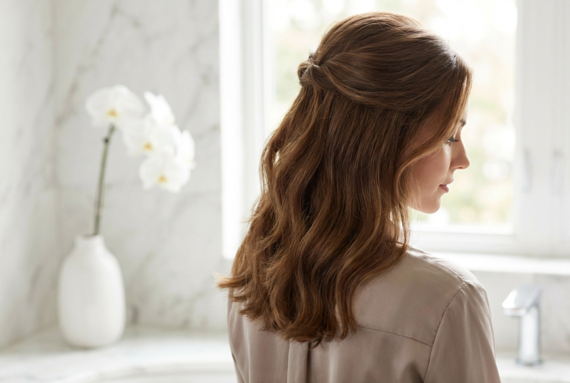 Frisuren für mittellanges Haar: Wellen, Glätten und halboffene Hochsteckfrisuren