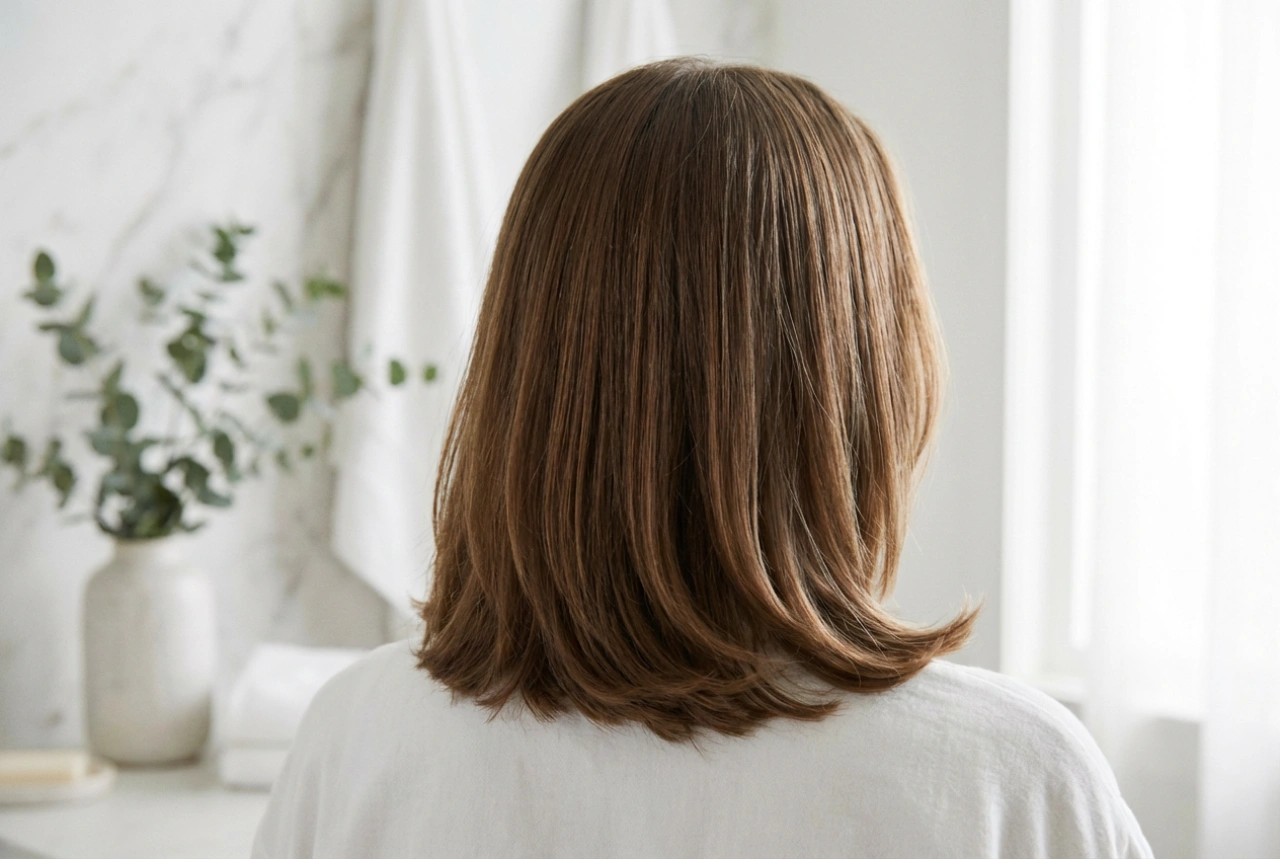 Gestuftes glattes Haar: Wie man Bewegung verleiht und die Spitzen kontrolliert