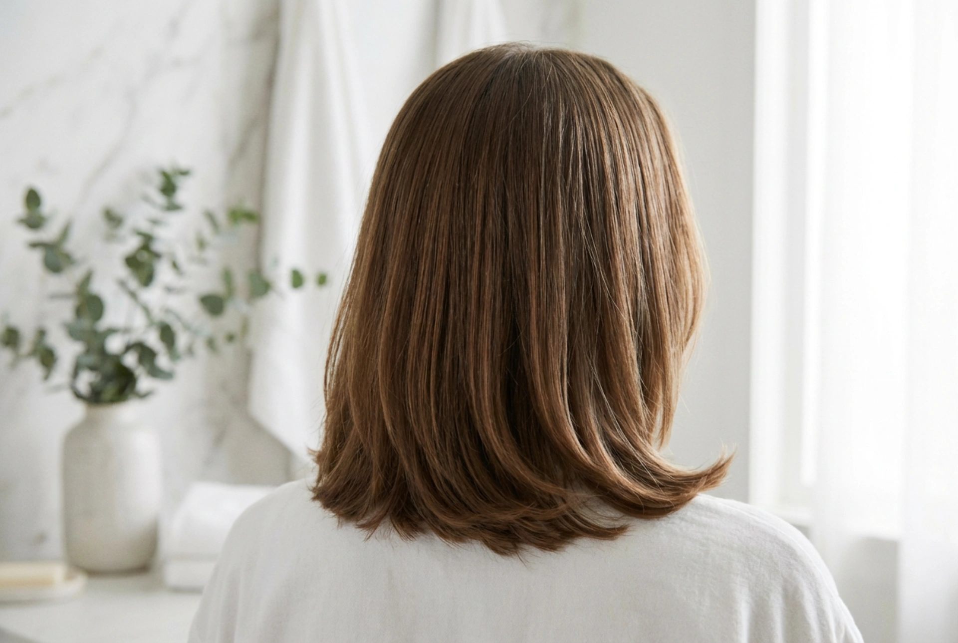 Gestuftes glattes Haar: Wie man Bewegung verleiht und die Spitzen kontrolliert