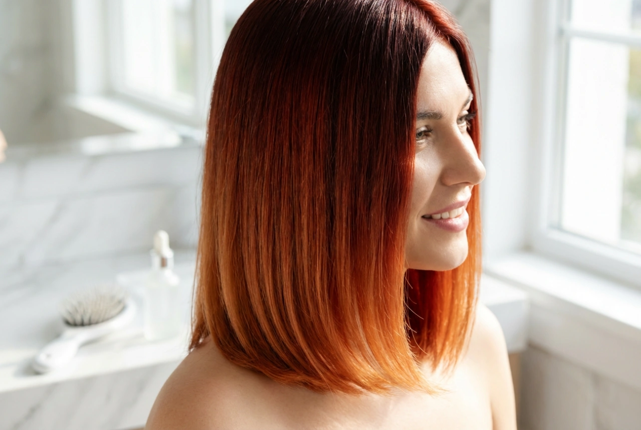 Rotes Ombre bei kurzen Haaren: Färbetechnik, Tönung und die richtige Pflege