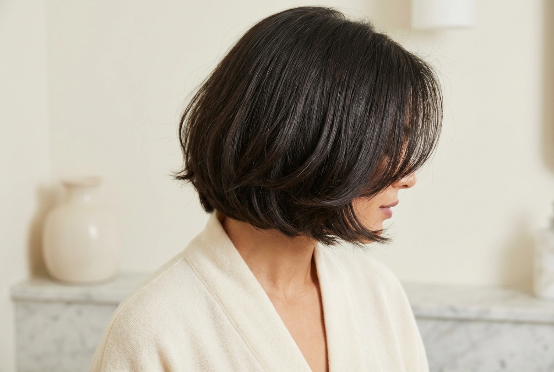 Damen-Bob: Styling und Volumen für die Gesichtspartie