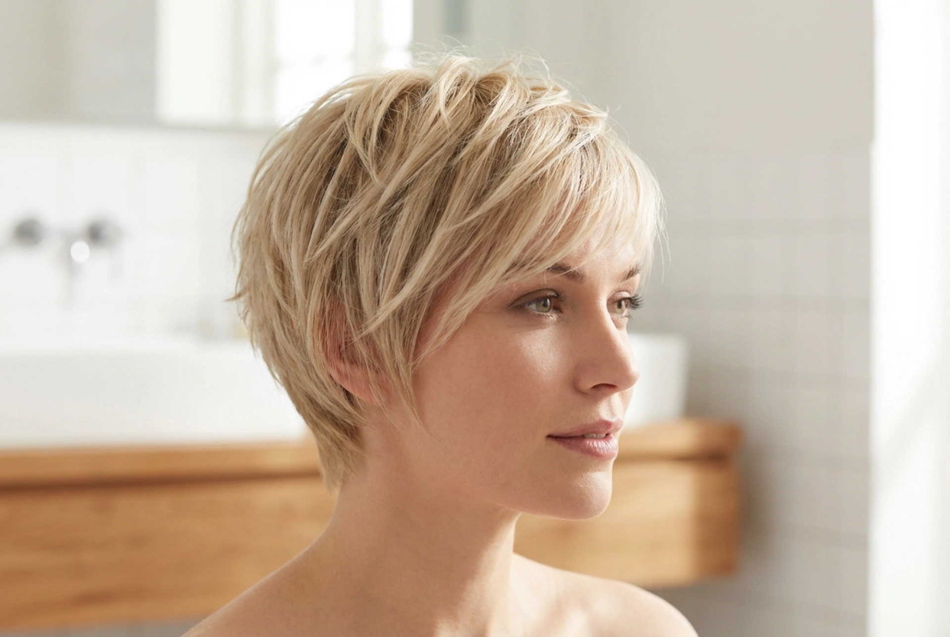 Der Igel-Schnitt für Damen: Styling für kurzes, texturiertes Haar