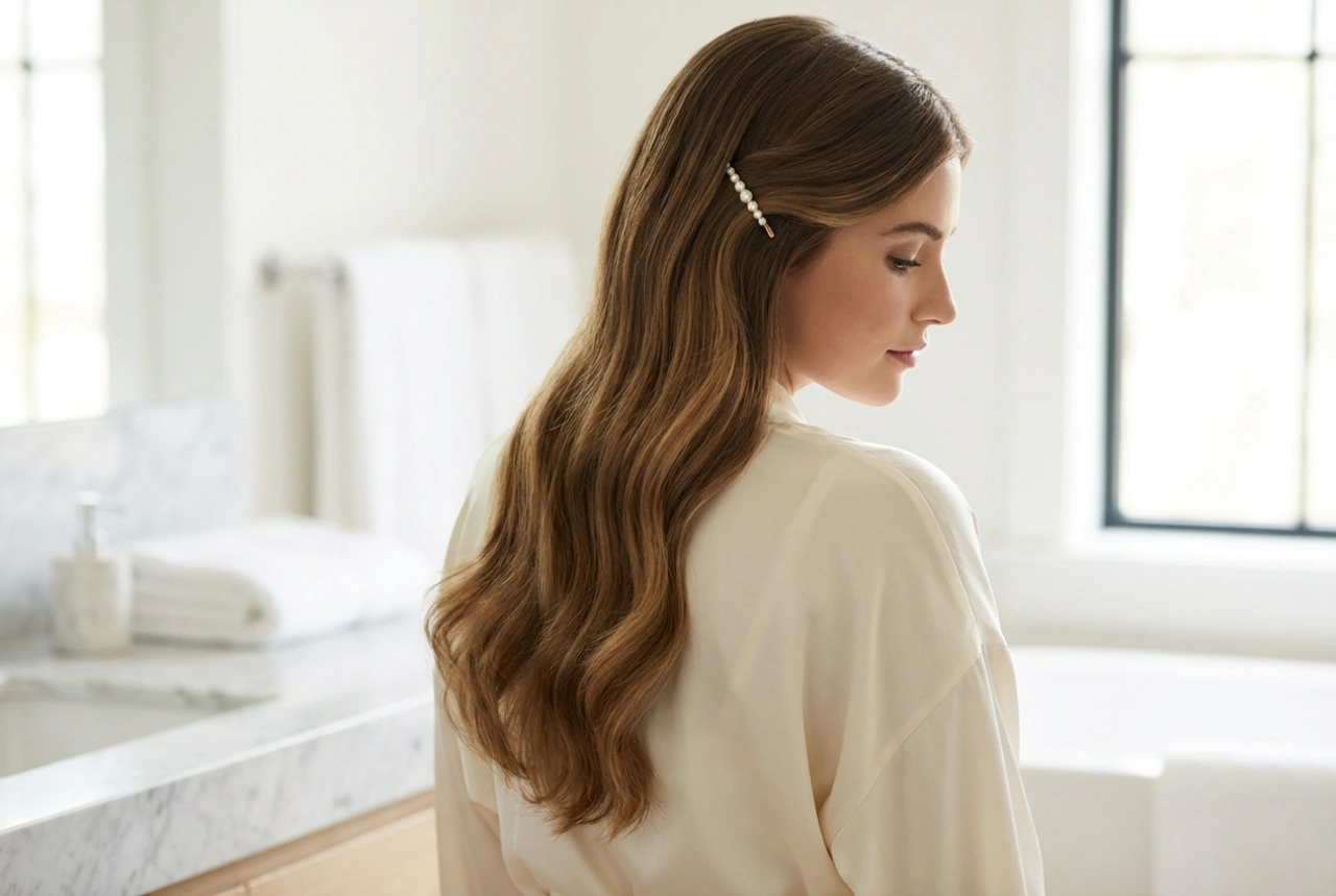 Subtile Eleganz: Kommunionfrisuren für langes Haar ohne Toupieren