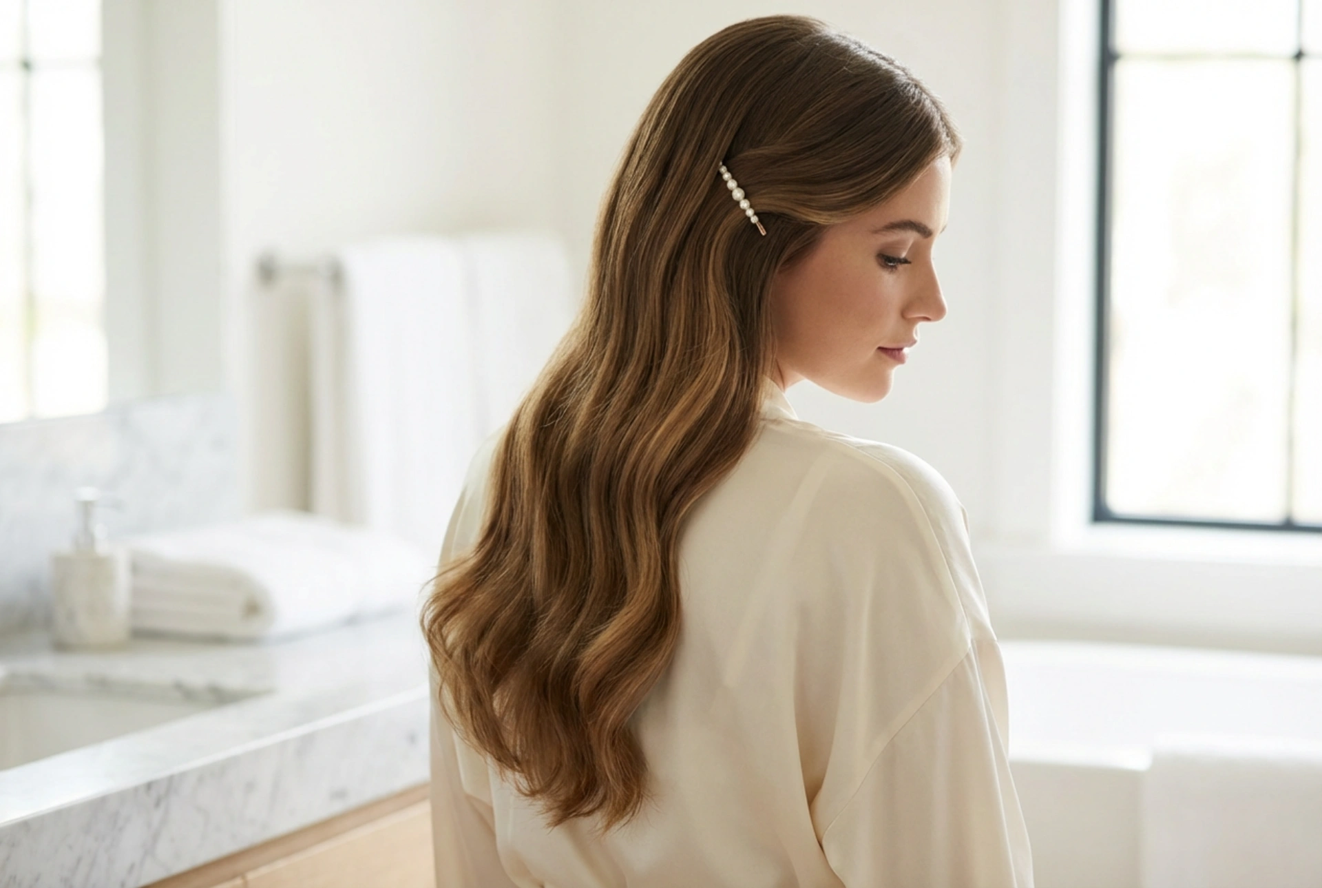 Subtile Eleganz: Kommunionfrisuren für langes Haar ohne Toupieren