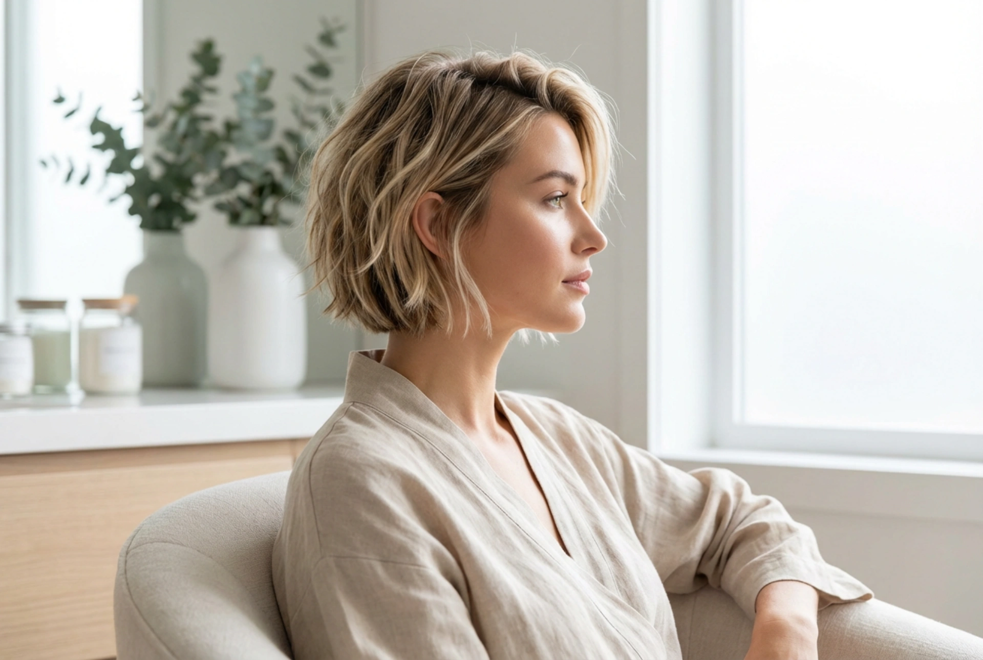 Femininer Alltagsschnitt: Frisuren für kurzes Damenhaar