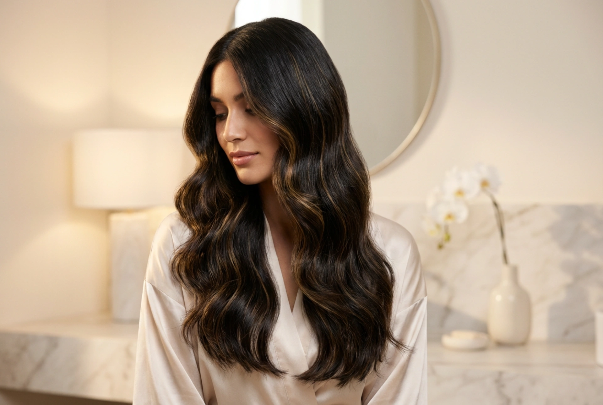 Glanz und Halt: Glamouröse Silvesterfrisuren für langes Haar