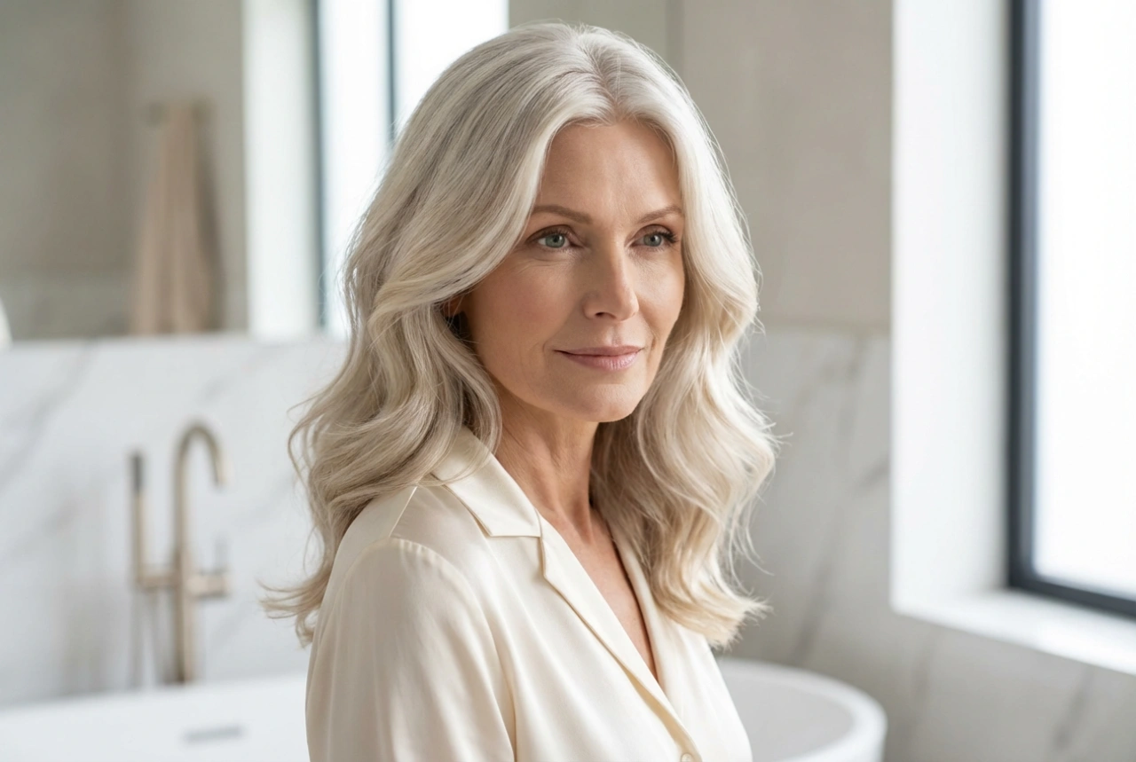 Frisuren ab fünfzig: Volumen, sanfte Wellen und Styling mit Klasse