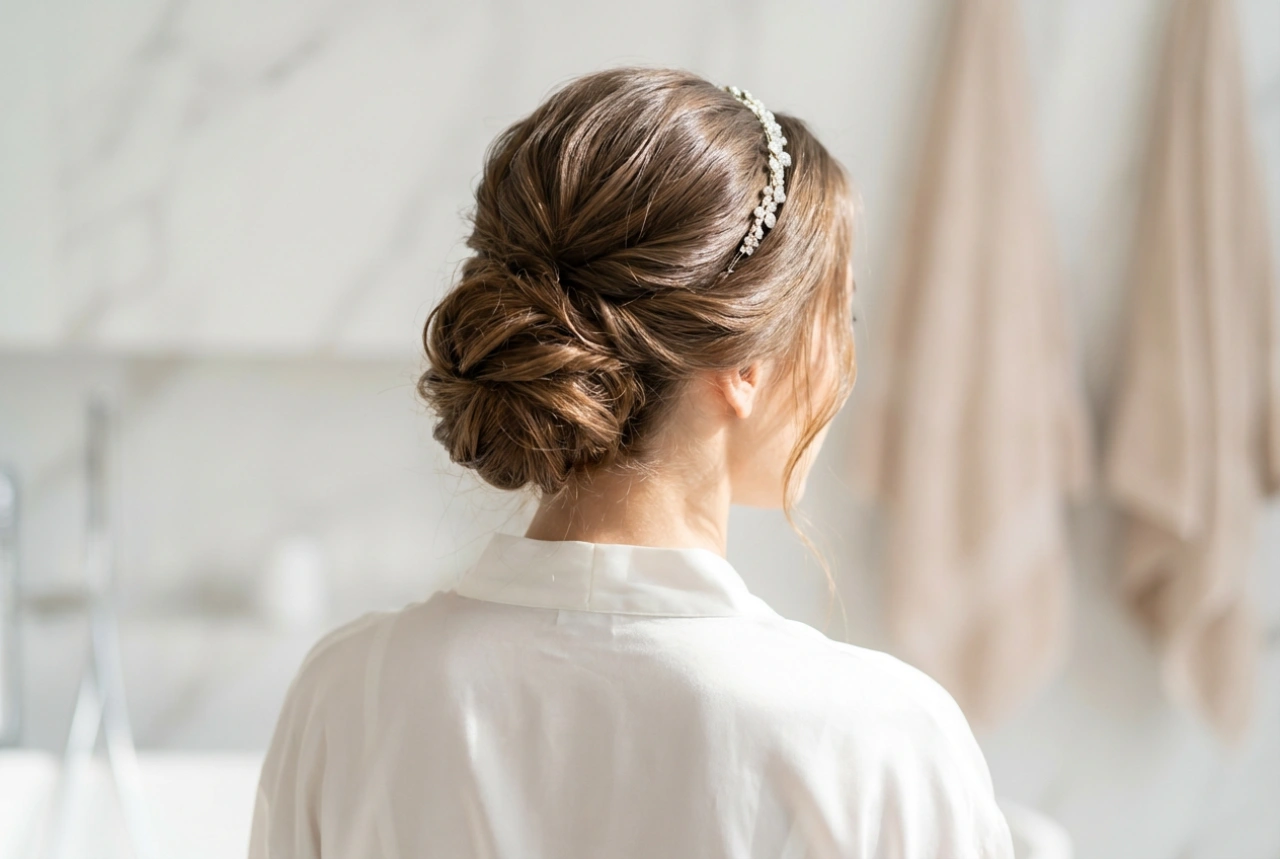 Brautfrisur mit Haarband: Haarvorbereitung, Hochsteckfrisuren, Haltbarkeit
