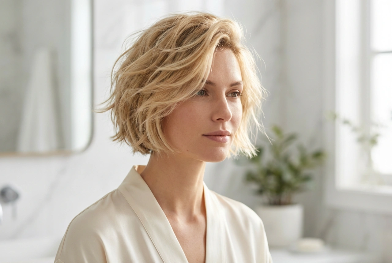 Frisur: Kurzes Haar modern gestylt, Volumen und Textur