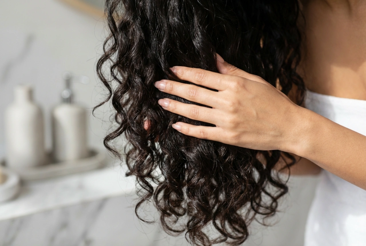 Wie man lockige Damenfrisuren stylt: Lockendefinition und brillanter Glanz