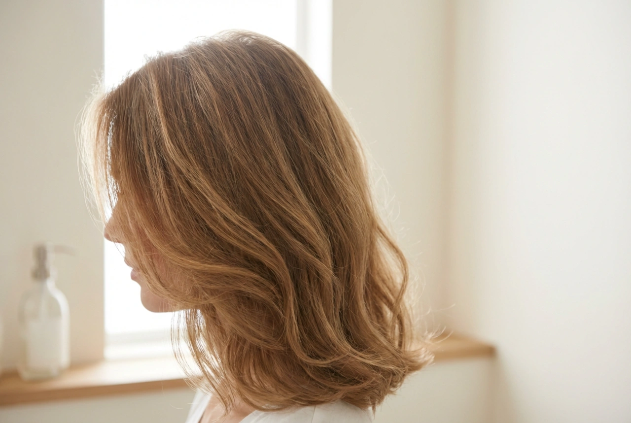 Damenfrisuren für mittellanges, feines Haar: Volumen und leichte Wellen