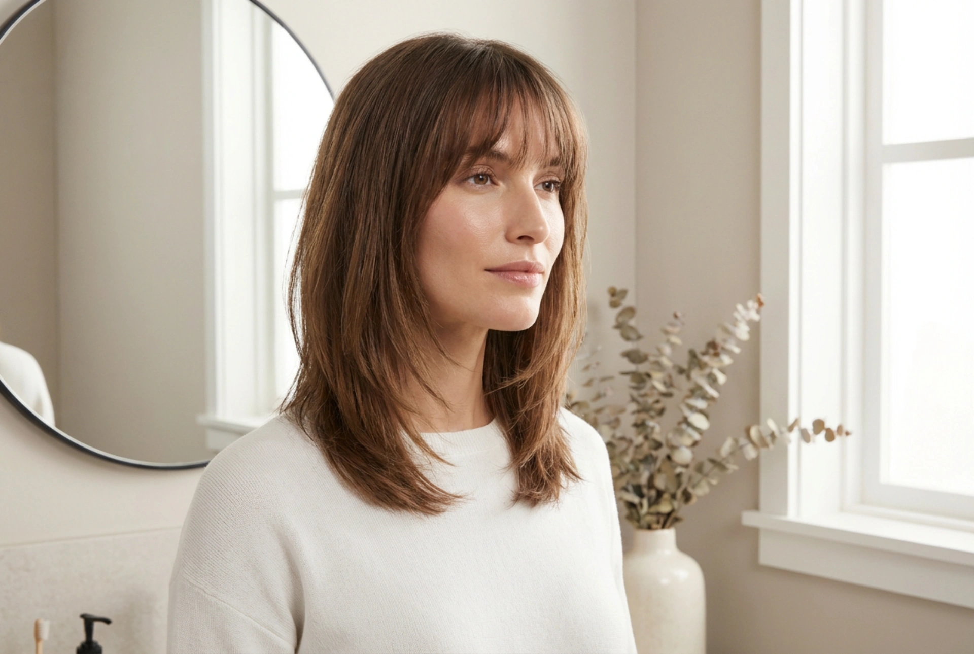 Schlanke Gesichtszüge und hohe Stirn: Frisuren für ein längliches Gesicht mit hoher Stirn