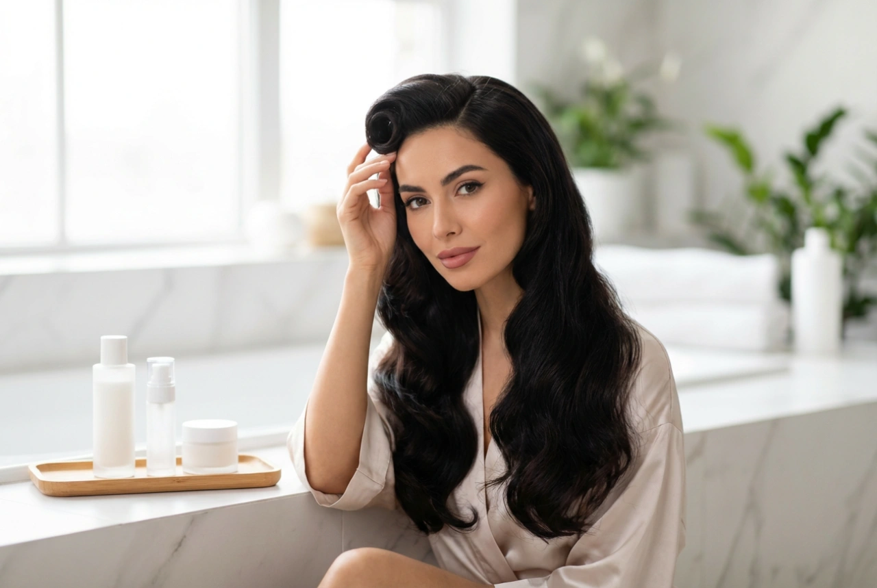 50er Jahre Frisuren für langes Haar: Locken, Victory Rolls und elegante Hochsteckfrisuren