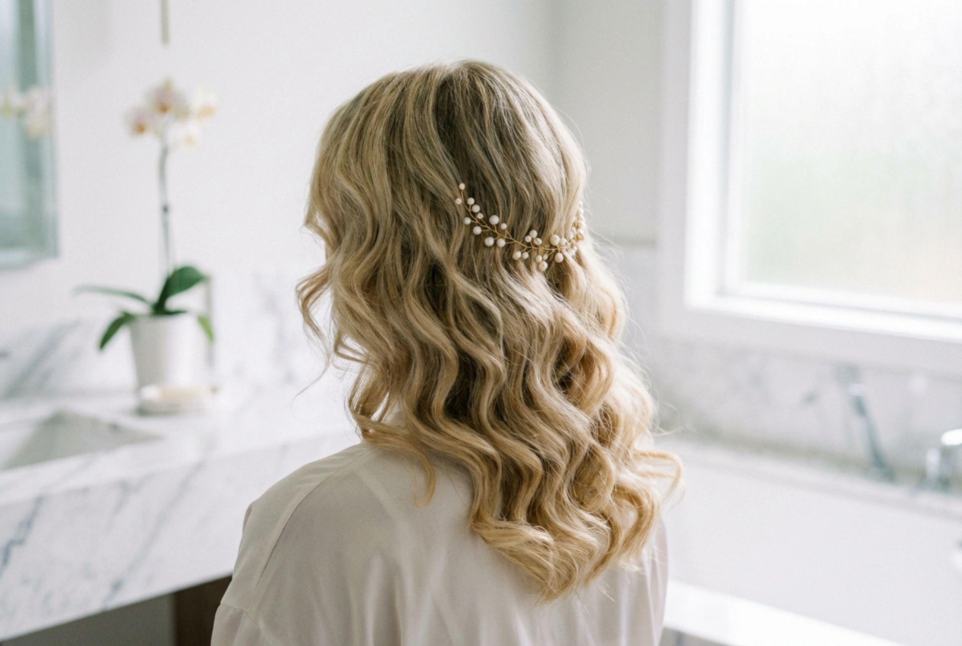 Schulterlange Haare für die Hochzeit: Frisuren, Locken und Wellen ohne Volumenverlust
