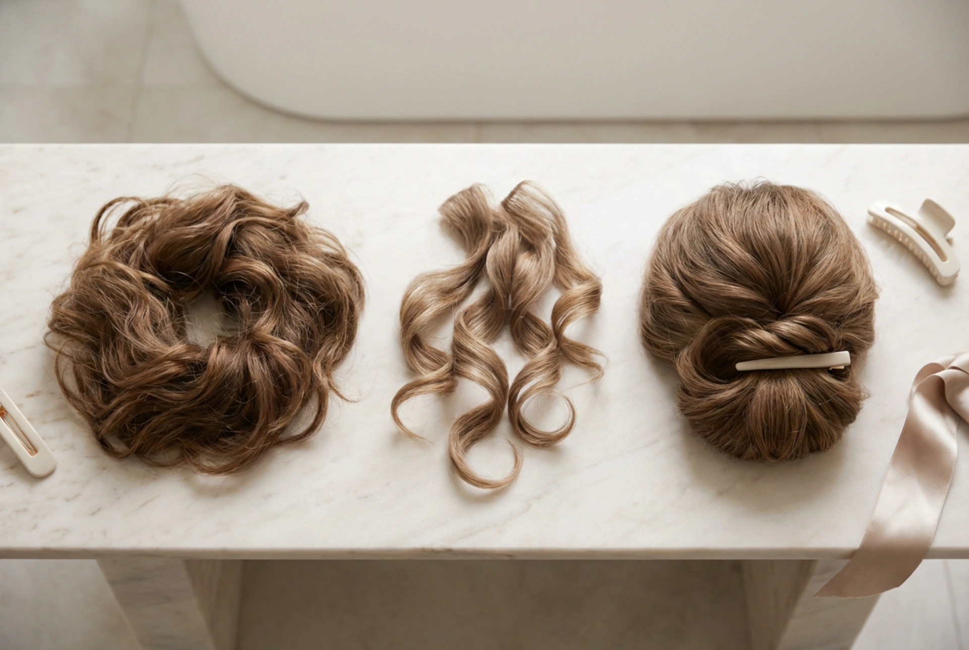 Vielseitige Frisuren für schulterlanges Haar: von Locken bis Hochsteckfrisuren