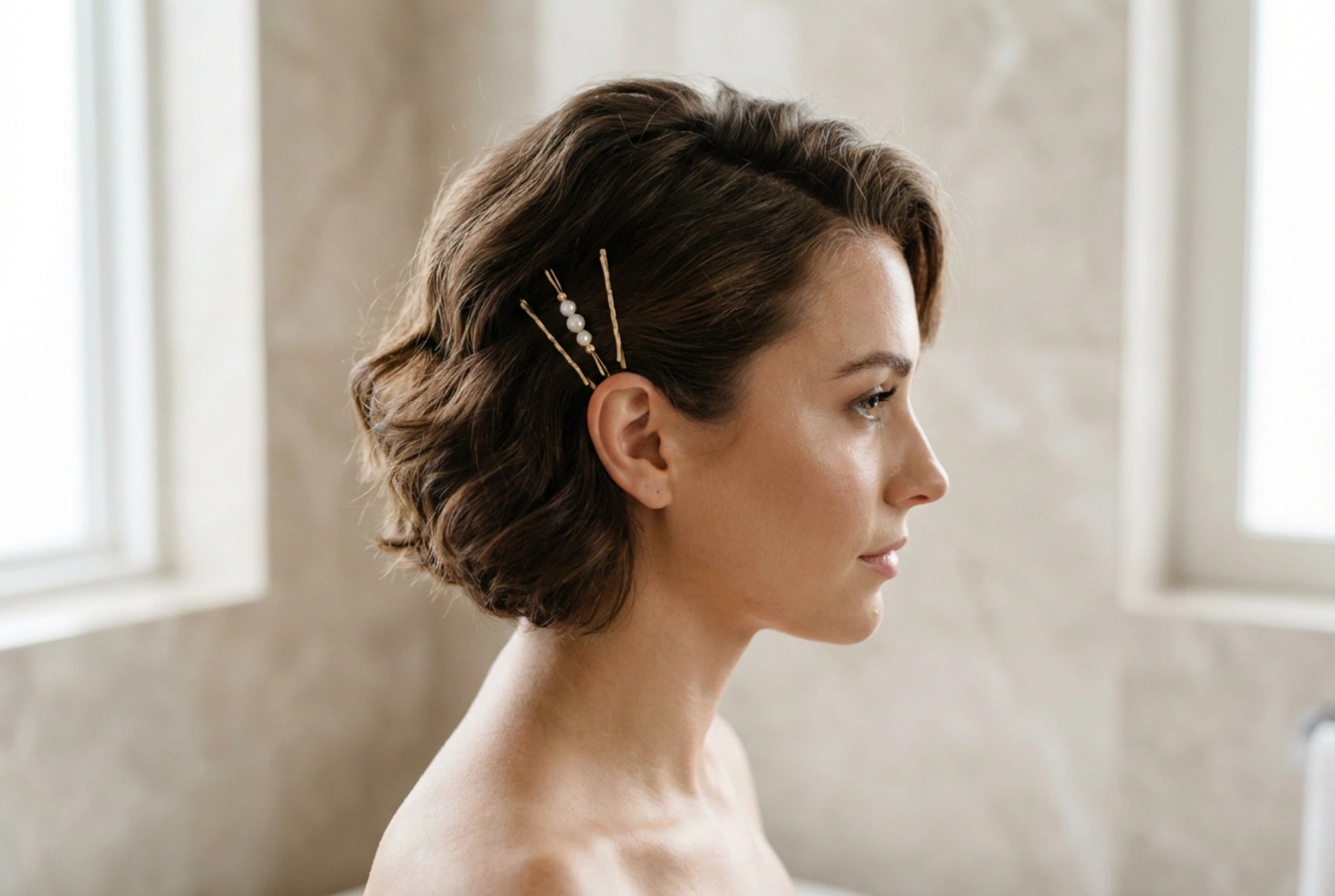 Brautfrisuren für kurzes Haar: Volumen und Textur