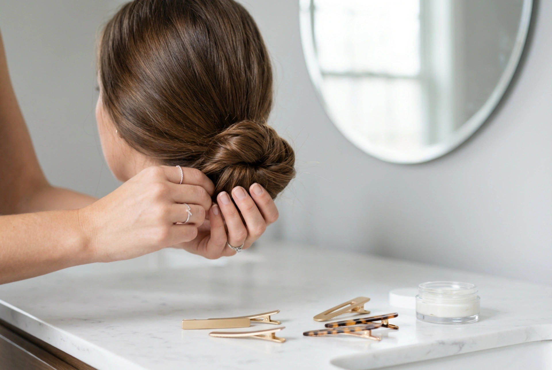 Mittellange Haare: Alltägliches Styling Schritt für Schritt