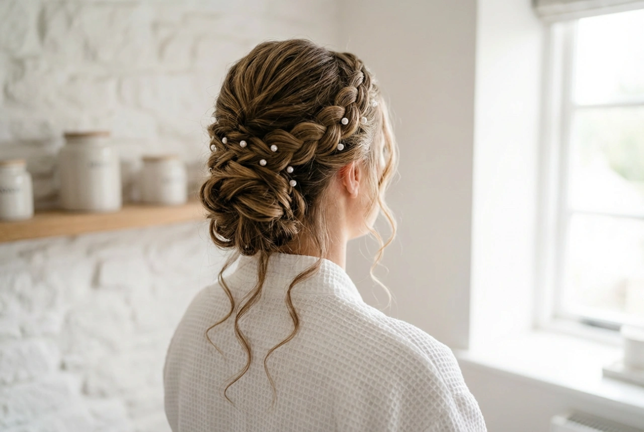 Hochzeitsfrisuren für langes Haar: romantische Hochsteckfrisuren