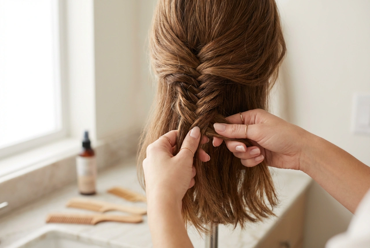Halblanges Haar: Flechtfrisuren Schritt für Schritt