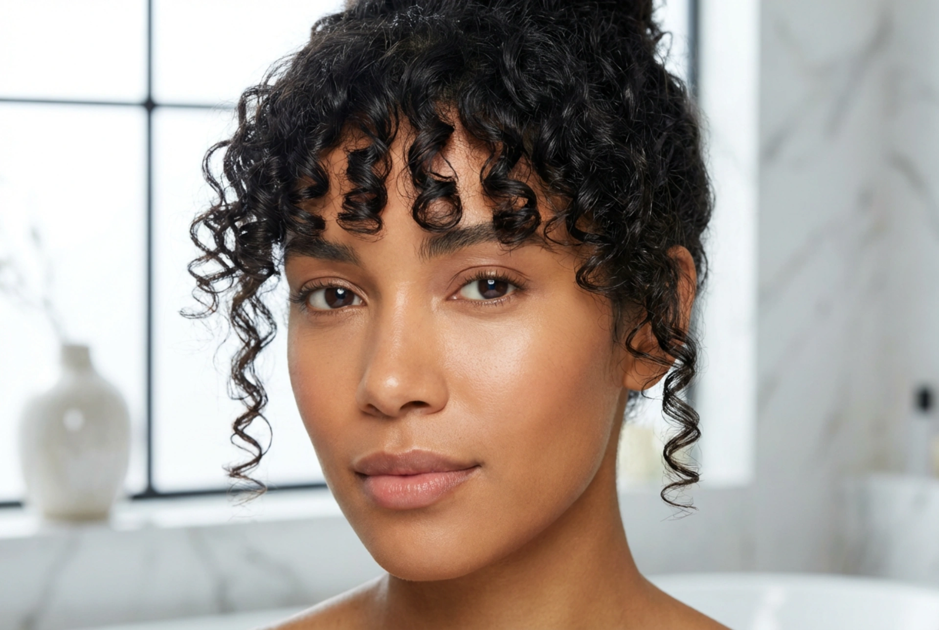 Pony bei lockigem Haar: Schnitt, Definition und Schutz der Locken