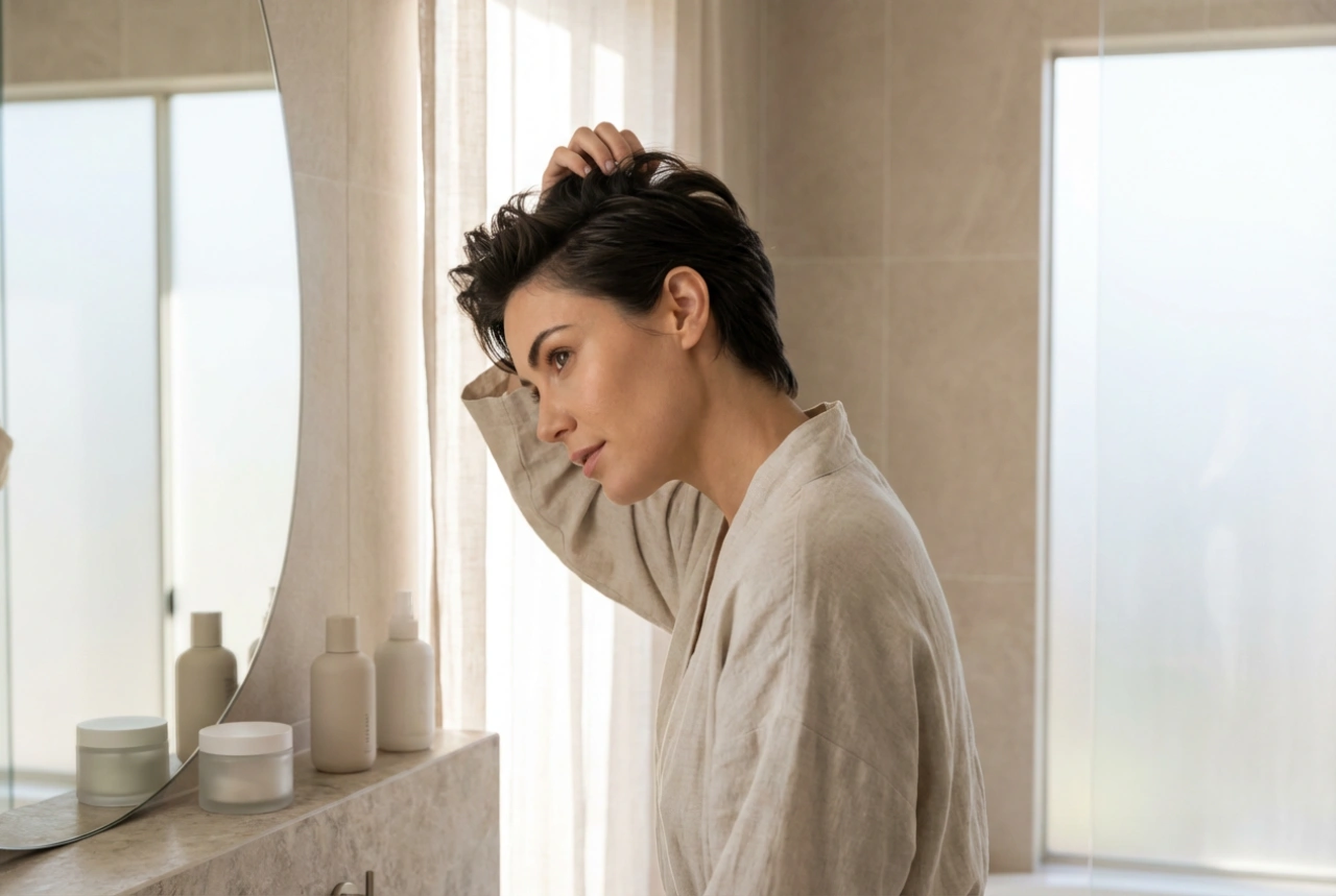 Femininer Faux Hawk für kurzes Haar: Irokesen-Styling ohne Rasieren