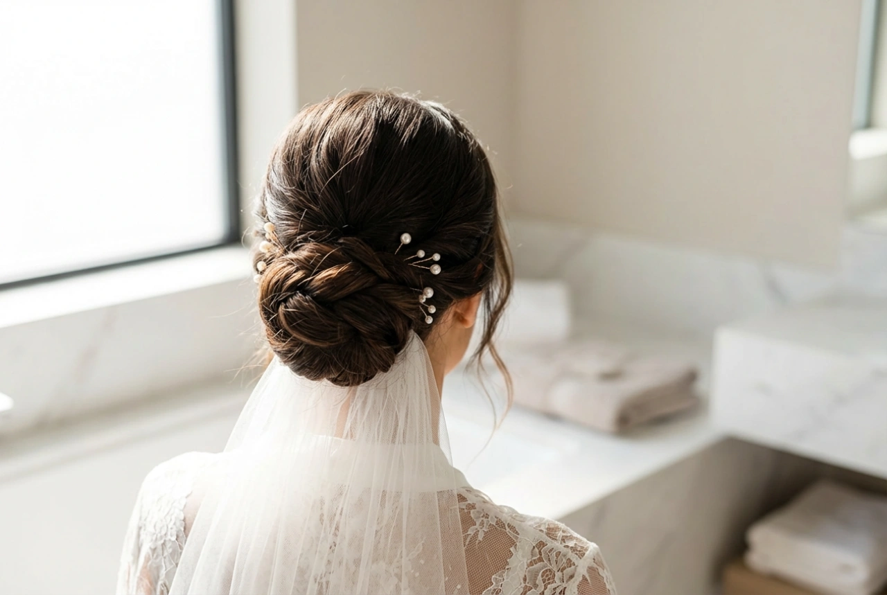 Hochzeitsdutt: Elegante Hochsteckfrisur Schritt für Schritt mit Accessoires