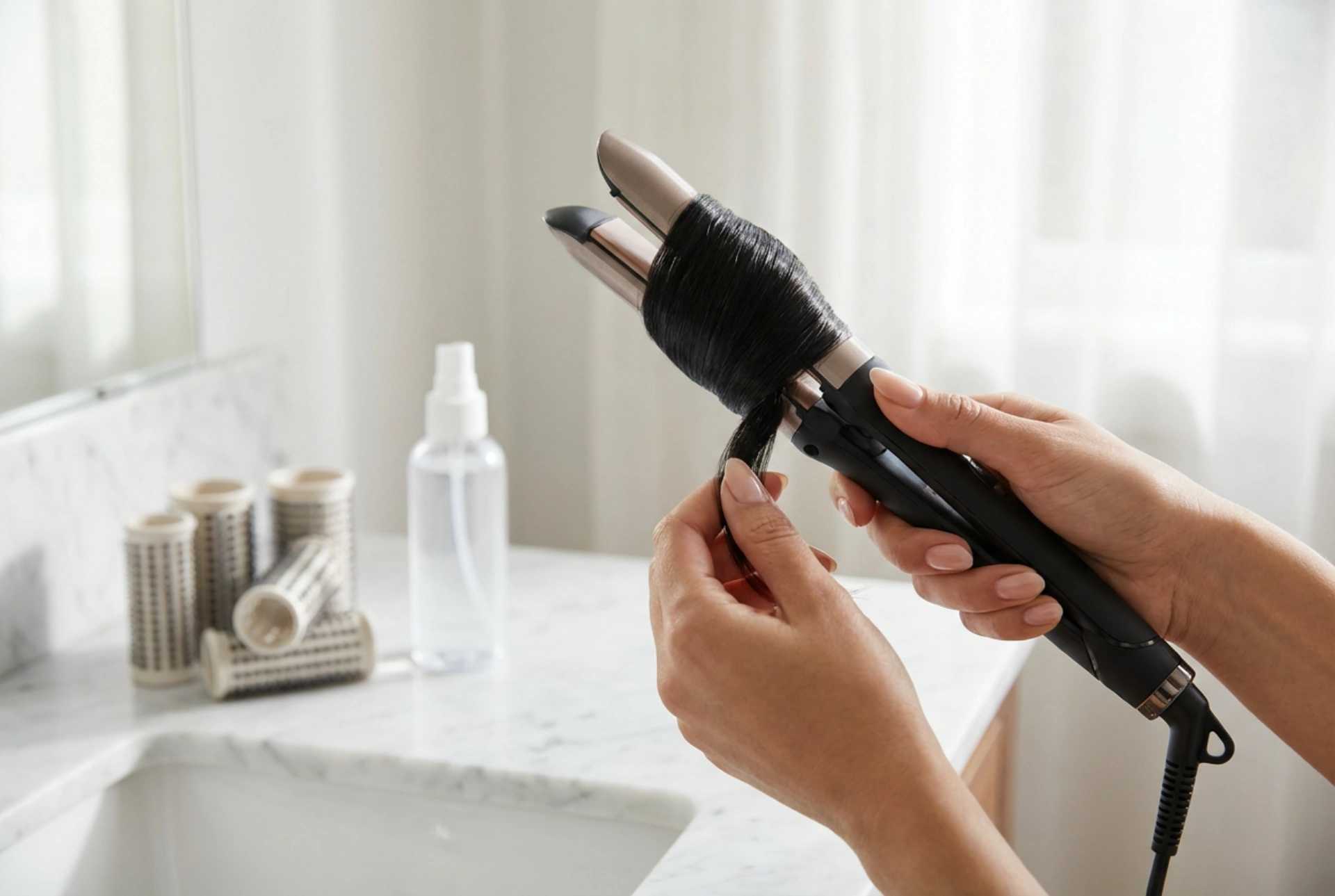 Lockenstab-Praxis: Durchmesser wählen und Locken fixieren