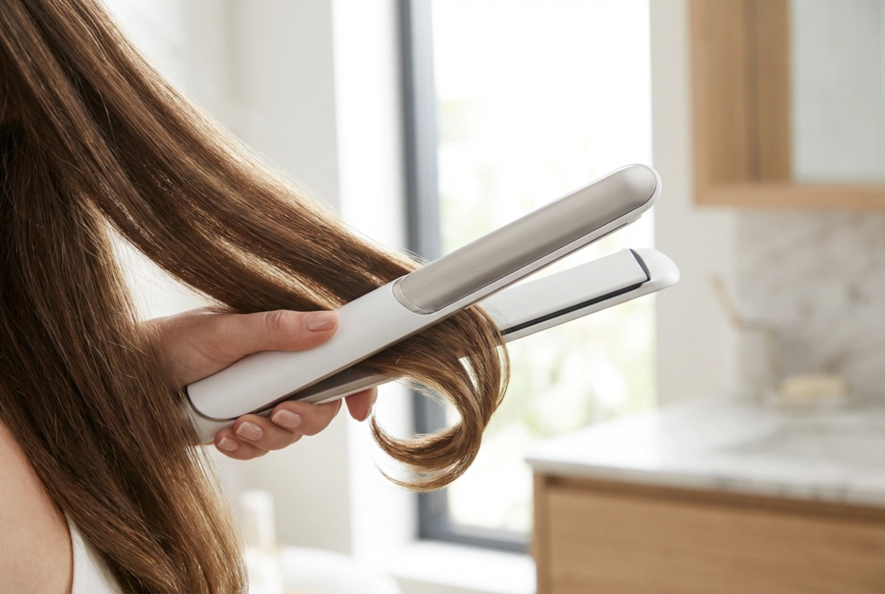 Locken mit dem Glätteisen: Techniken und wie man Knicke vermeidet