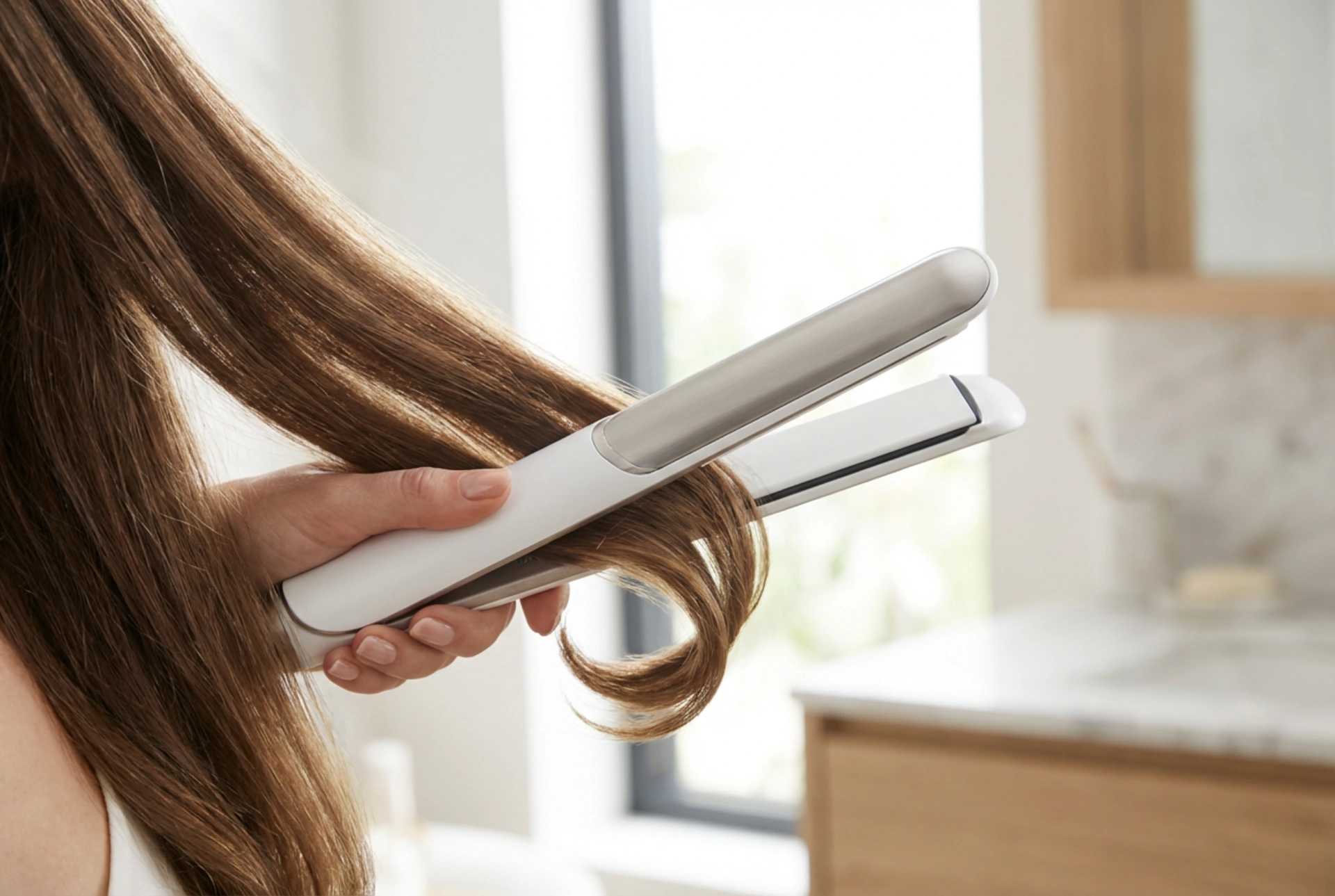 Locken mit dem Glätteisen: Techniken und wie man Knicke vermeidet