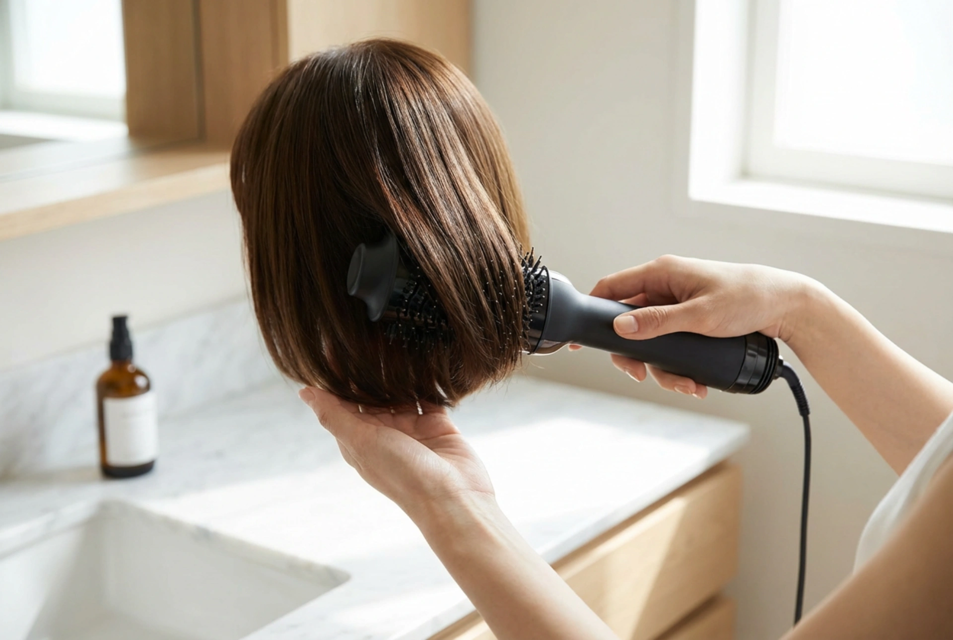 Warmluftbürste für kurzes Haar: Styling Schritt für Schritt