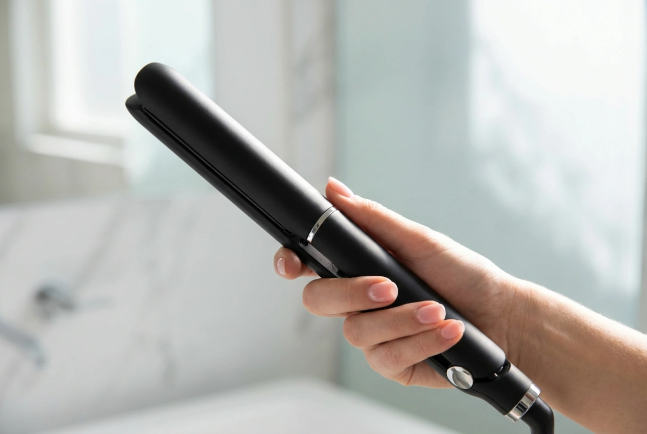 Glätteisen und Lockenstab in einem: Mit einem Gerät glätten und locken