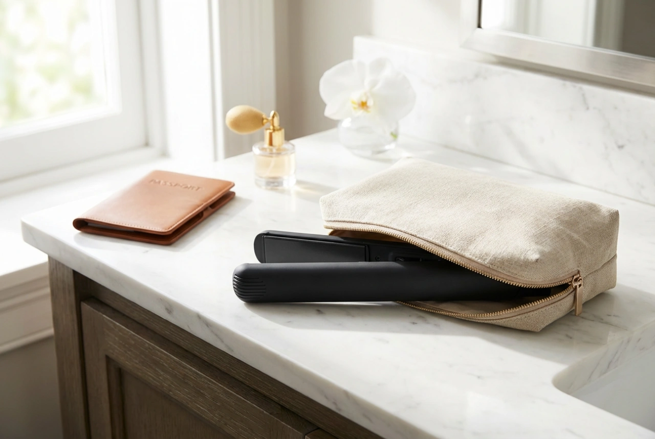 Reisehaarglätter in der Kosmetiktasche: Sicheres Styling für unterwegs