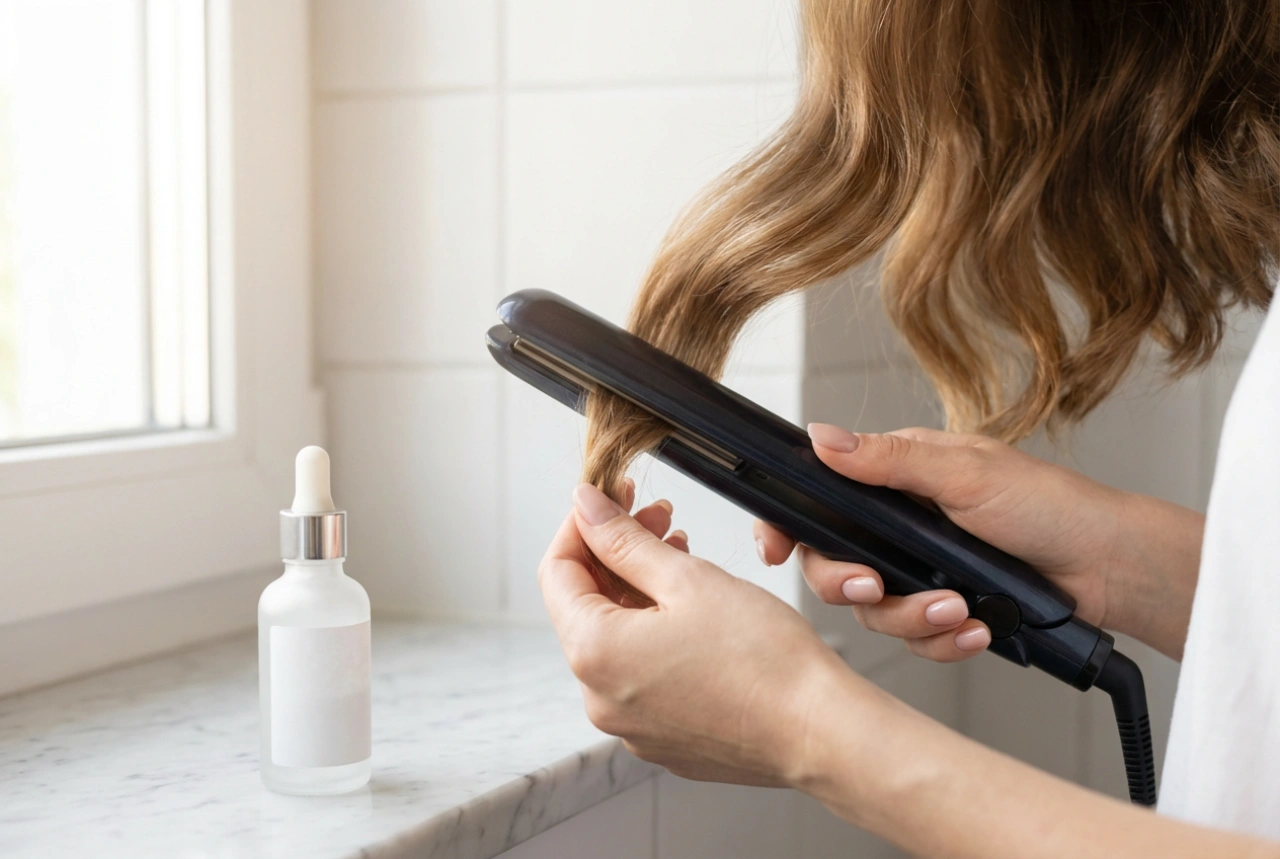 Locken mit dem Glätteisen: Techniken und Schutz für die Haarspitzen