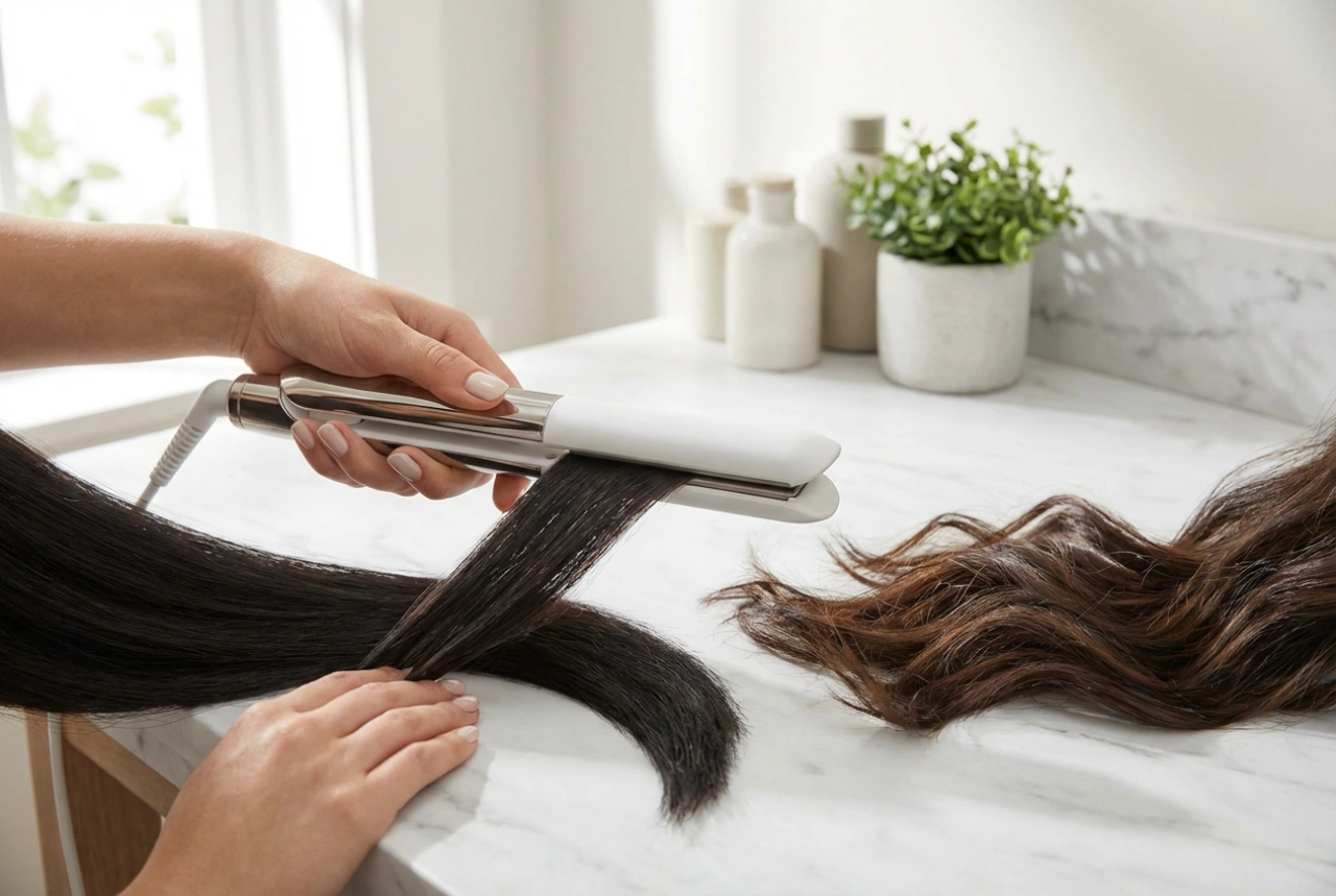 Glätteisen und Lockenstab 2-in-1: Ein Styling, zwei Effekte Schritt für Schritt