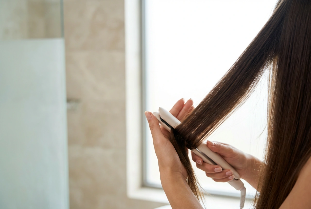 Keratin-Glätteisen mit Ionisierung: Glätte ohne Frizz, Schritt für Schritt