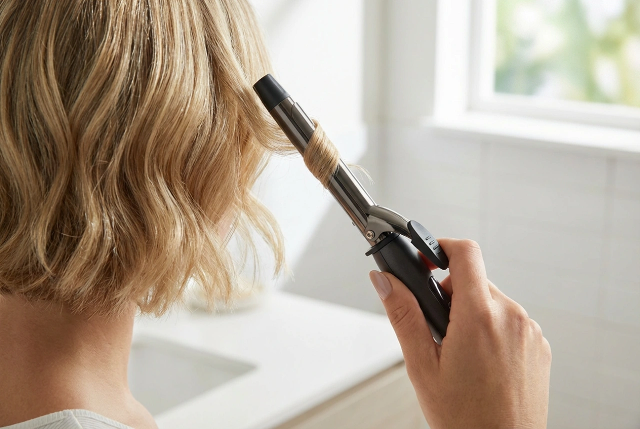 Mini-Lockenstab für kurze Haare: Sanfte Wellen in wenigen Minuten