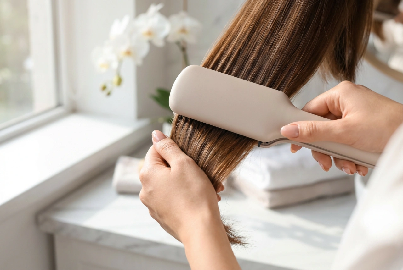Die Glättbürste: Schnelles Glätten und natürliches Volumen im Handumdrehen
