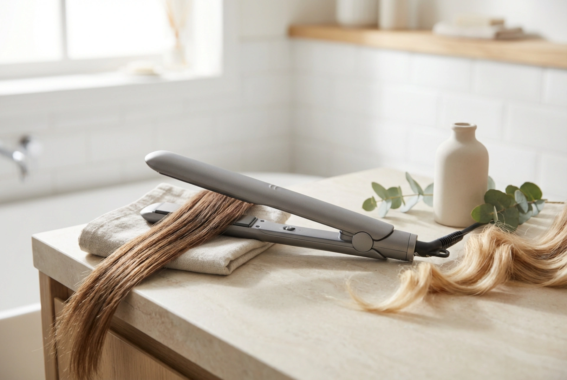 2-in-1-Stylingtool: Ein Gerät für glatte Haare und sanfte Locken
