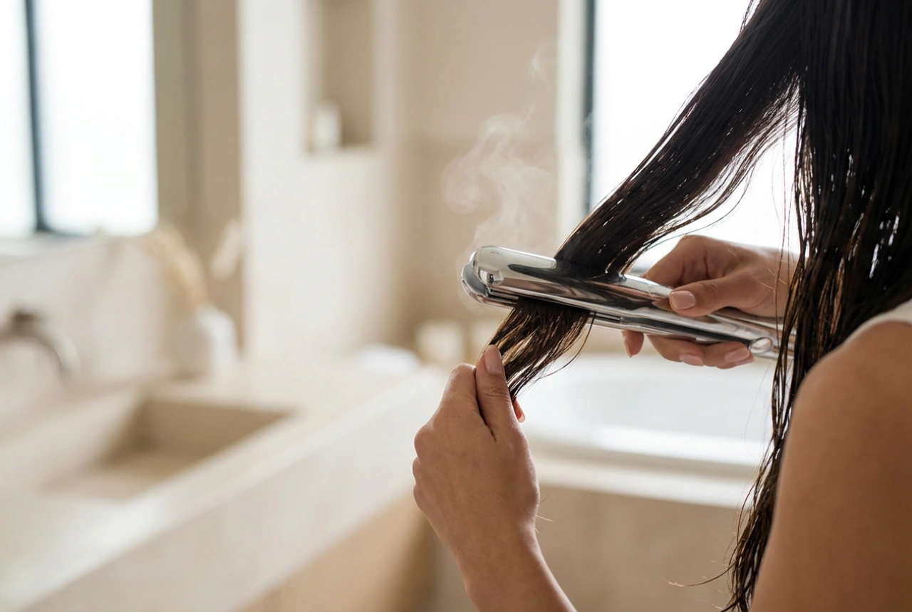 Glätteisen für nasses Haar: Styling Schritt für Schritt und die häufigsten Fehler