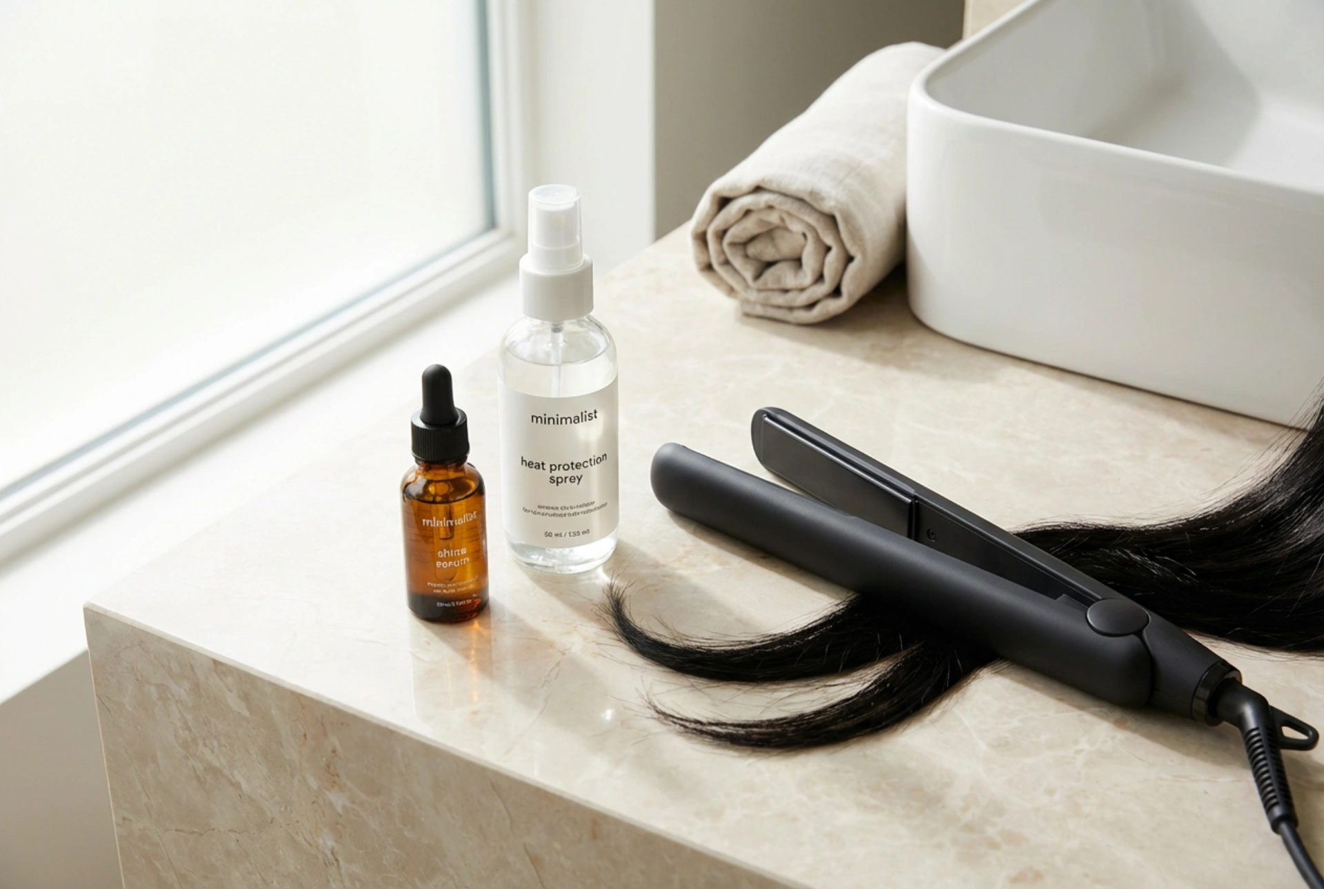 Haare glätten: Vorbereitung, Temperatur, Schutz und Finish