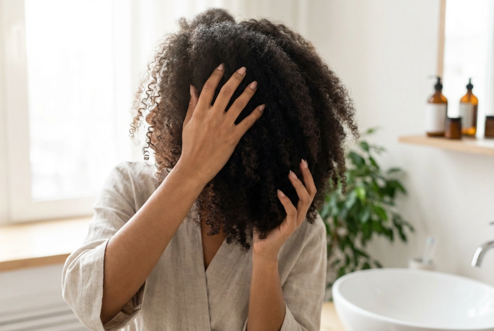 Afro-Locken bei langem Haar: Methoden, Pflege und Fixierung