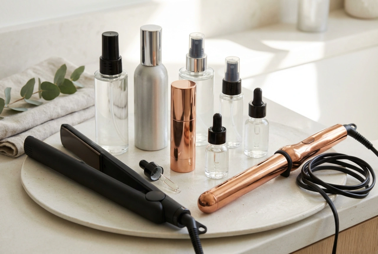 Hitzeschutz für die Haare: Produktwahl für Lockenstab, Föhn und Glätteisen