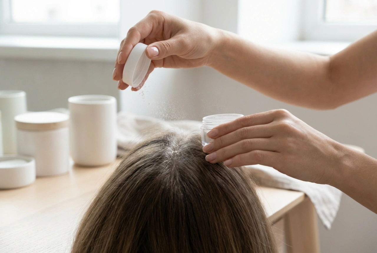 Volumenpuder für die Haare: Präzise Anwendung Schritt für Schritt
