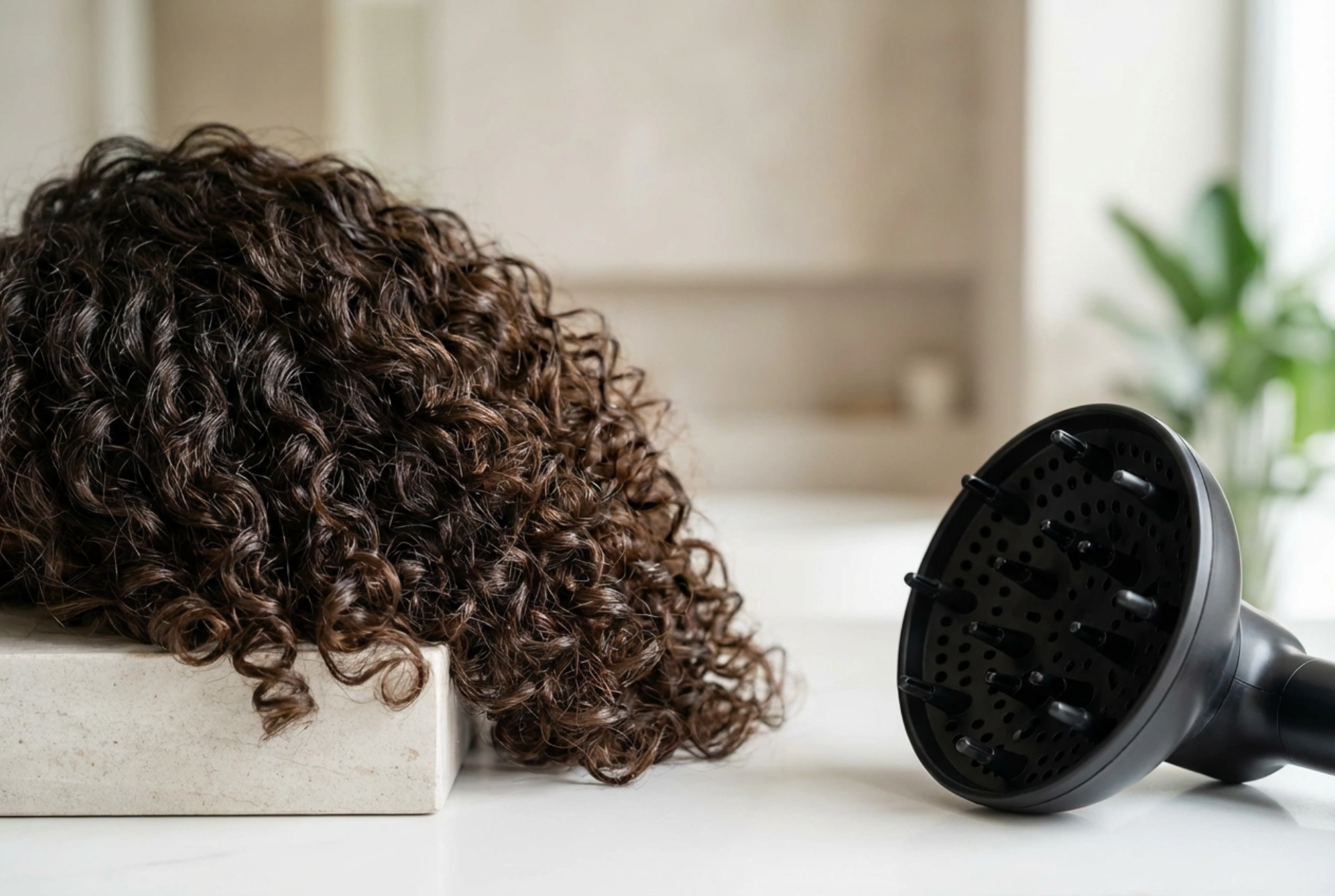 Föhn mit Diffusor: Einstellungen und Trocknen für definierte Locken ohne Frizz
