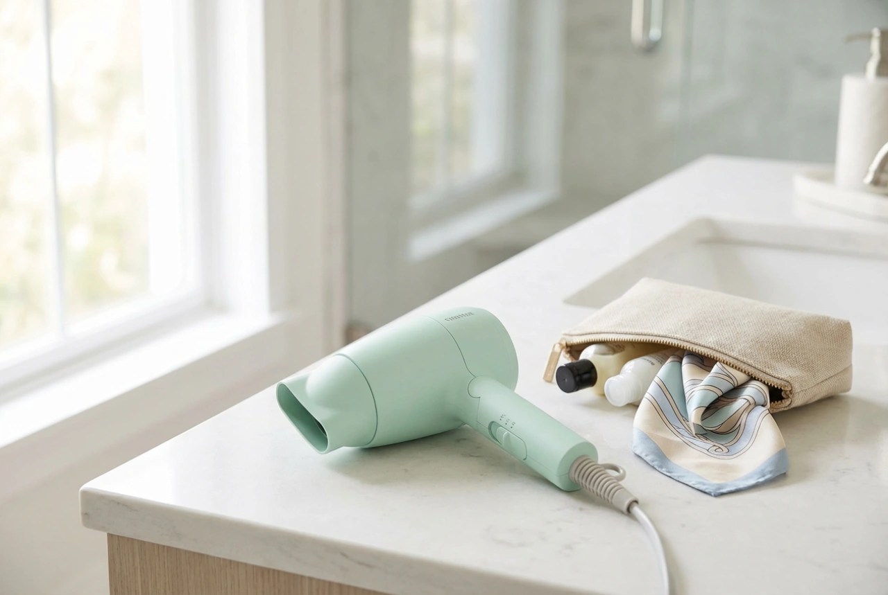 Kompakter Ionen-Haartrockner: Reisetipps und sicheres Styling unterwegs